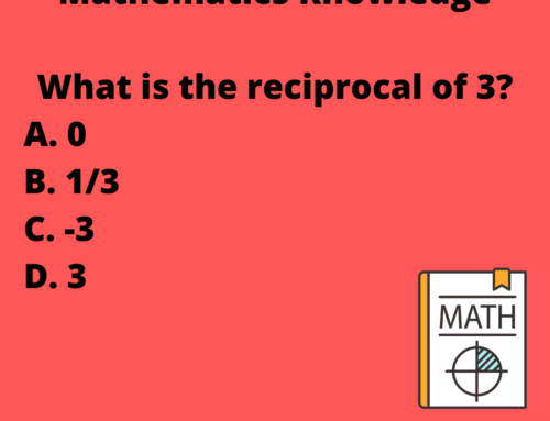 The ASVAB Tutor Presents ASVAB Mathematics Knowledge Question on Reciprocals