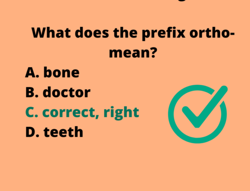 The ASVAB Tutor Presents Answer to ASVAB Vocabulary Question Prefix Ortho-