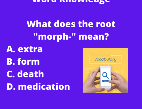 The ASVAB Tutor Presents Word Knowledge Question on the Root Word Morph-