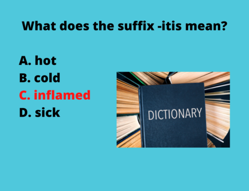 The ASVAB Tutor Presents Answer to Yesterday’s ASVAB Word Knowledge Question on Suffix -Itis