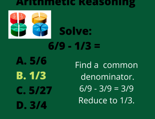 The ASVAB Tutor Presents Answer to Problem on Subtraction of Fractions