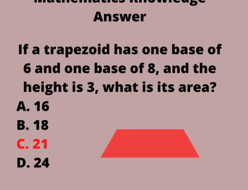 The ASVAB Tutor Presents Answer to Mathematics Knowledge Question on Trapezoids