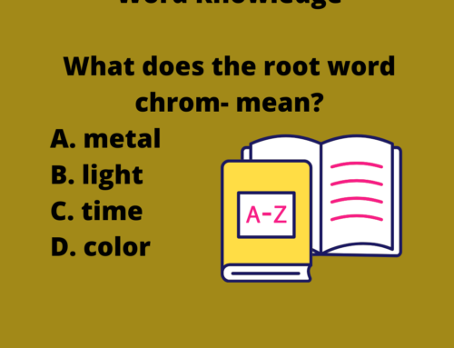 The ASVAB Tutor Presents ASVAB Word Knowledge Question on Root Word Chrom-