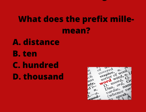 The ASVAB Tutor Present Word Knowledge Question on Prefix Mille-