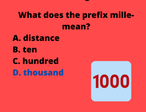 The ASVAB Tutor Presents Answer to ASVAB Vocabulary Question on Prefix Mille-