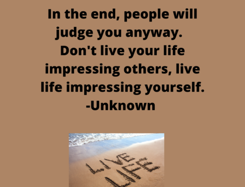 The ASVAB Tutor Presents Motivational Quote -Live Life to Impress Yourself, Not Others