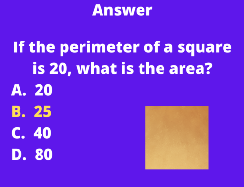 The ASVAB Tutor Presents Answer to Mathematics Knowledge Question on Area and Perimeter