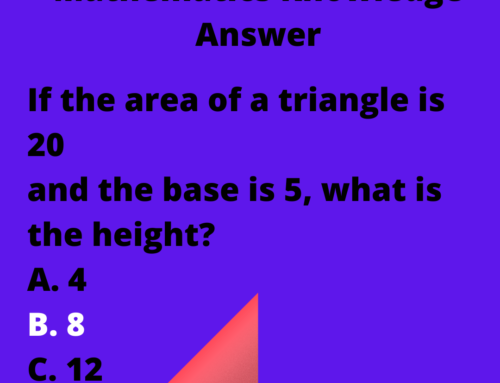 The ASVAB Tutor Presents Answer to Mathematics Knowledge Question on Area of Triangle