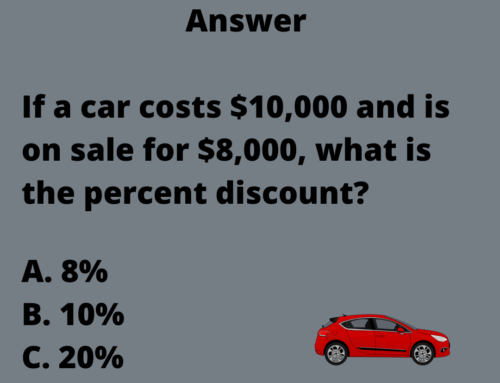 The ASVAB Tutor Presents Answer to ASVAB Arithmetic Reasoning Question on Percentages