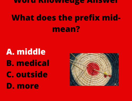 The ASVAB Tutor Presents Answer to Vocabulary Question on Prefix Mid-