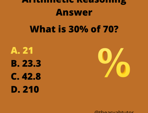 The ASVAB Tutor Presents Arithmetic Reasoning Question on Percentage