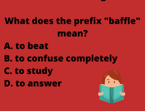 The ASVAB Tutor Presents Word Knowledge Question on the Word Baffle