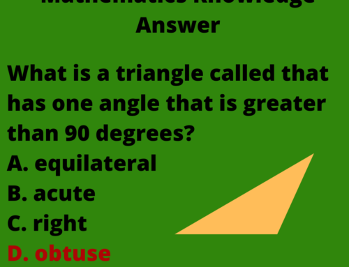 The ASVAB Tutor Presents Answer to Triangle Question