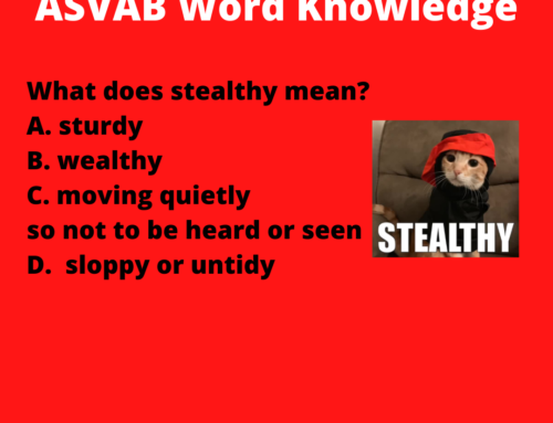 The ASVAB Tutor Presents the Word “Stealthy”