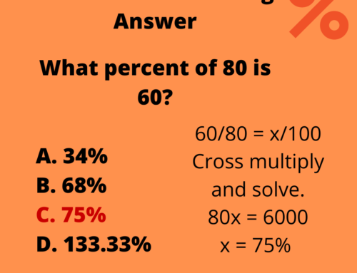 The ASVAB Tutor Presents Explanation to Percentage Question