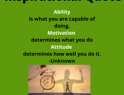 The ASVAB Tutor Presents Inspirational Quote on Ability, Motivation, and Attitude