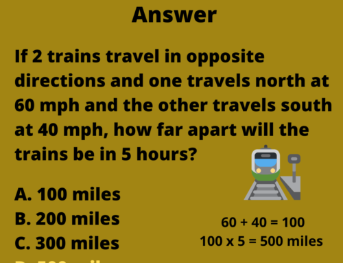 The ASVAB Tutor Presents Answer to Distance and Rate Question