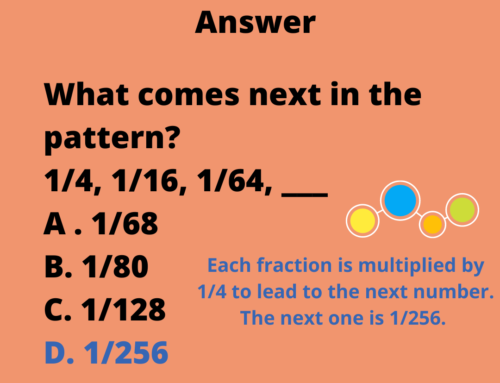 The ASVAB Tutor Presents Answer to Patterns Question
