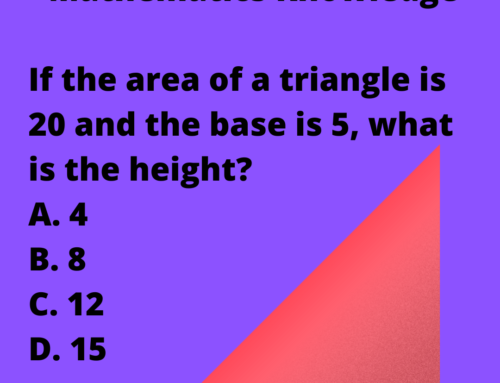 The ASVAB Tutor Presents Area of Triangle Question
