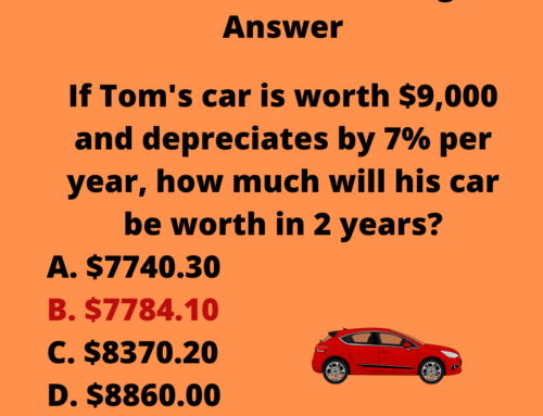 The ASVAB Tutor Presents Answer to Arithmetic Reasoning Question on Depreciation