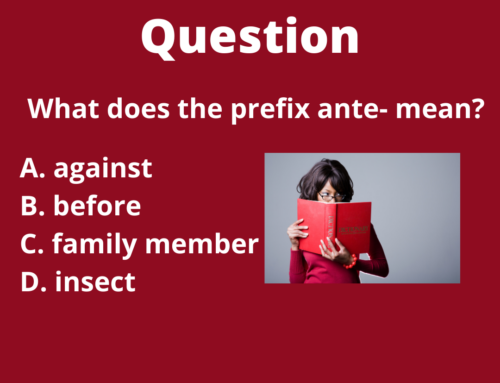 The ASVAB Tutor Presents the Prefix Ante-