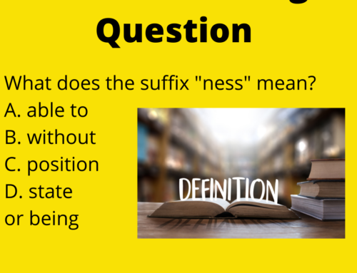 The ASVAB Tutor Presents Word Knowledge Question on Suffix -Ness