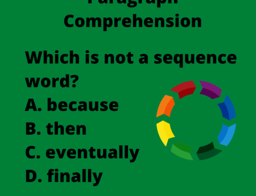 The ASVAB Tutor’s Paragraph Comprehension Question on Sequence Words