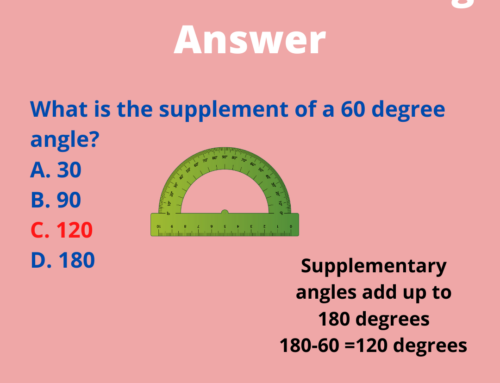 The ASVAB Tutor Presents Answer to Mathematics Knowledge Question on Supplementary Angles