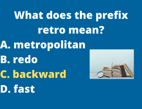 The ASVAB Tutor Presents Answer to Word Knowledge Question on the Prefix Retro-