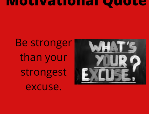 The ASVAB Tutor Presents Motivational Quote About Overcoming Your Excuses