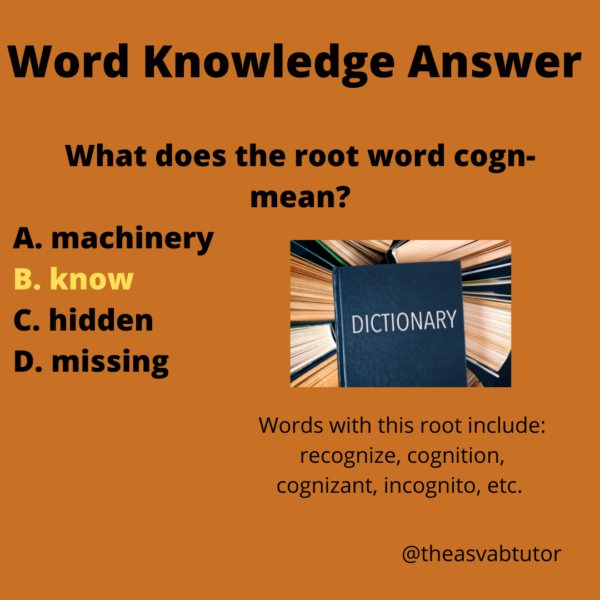 The ASVAB Tutor Presents Meaning Of Root Word Cogn The ASVAB Tutor the-asvab-tutor-presents-meaning-of-root-word-cogn-the-asvab-tutor
